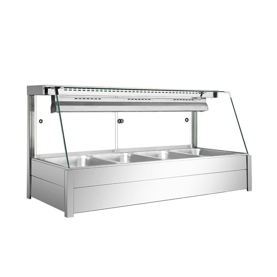 Bonvue Angled Countertop Wet and Dry Bain Marie BM14TC - Commercial Kitchen Appliances