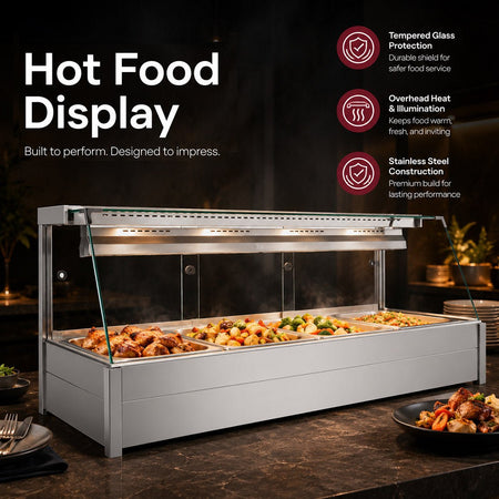 Bonvue Angled Countertop Wet and Dry Bain Marie BM17TC - Commercial Kitchen Appliances