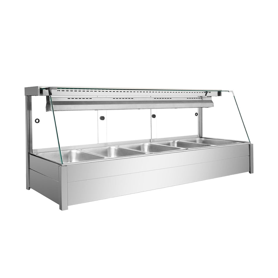 Bonvue Angled Countertop Wet and Dry Bain Marie BM17TC - Commercial Kitchen Appliances
