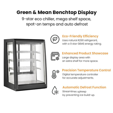 Bonvue Chilled Angled Counter - Top Food Display - CTA - 146 - Commercial Kitchen Appliances