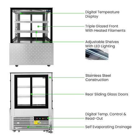 Bonvue Chilled Food Display SG090FA - 2XB - Commercial Kitchen Appliances