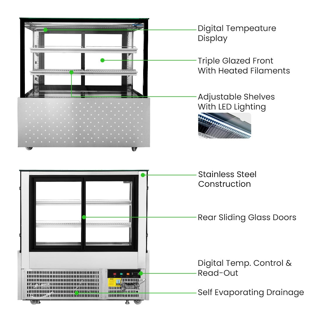 Bonvue Chilled Food Display SG120FA - 2XB - Commercial Kitchen Appliances