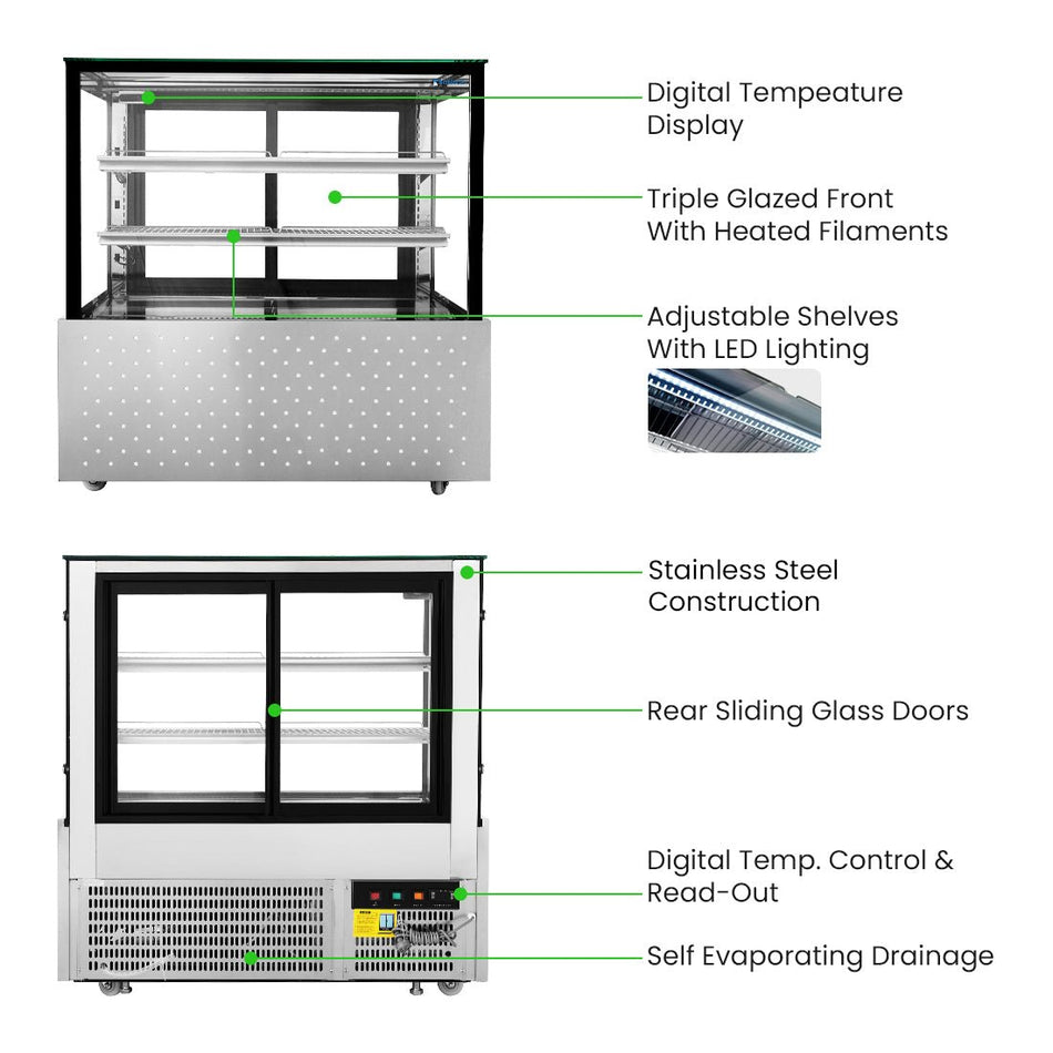 Bonvue Chilled Food Display SG120FA - 2XB - Commercial Kitchen Appliances