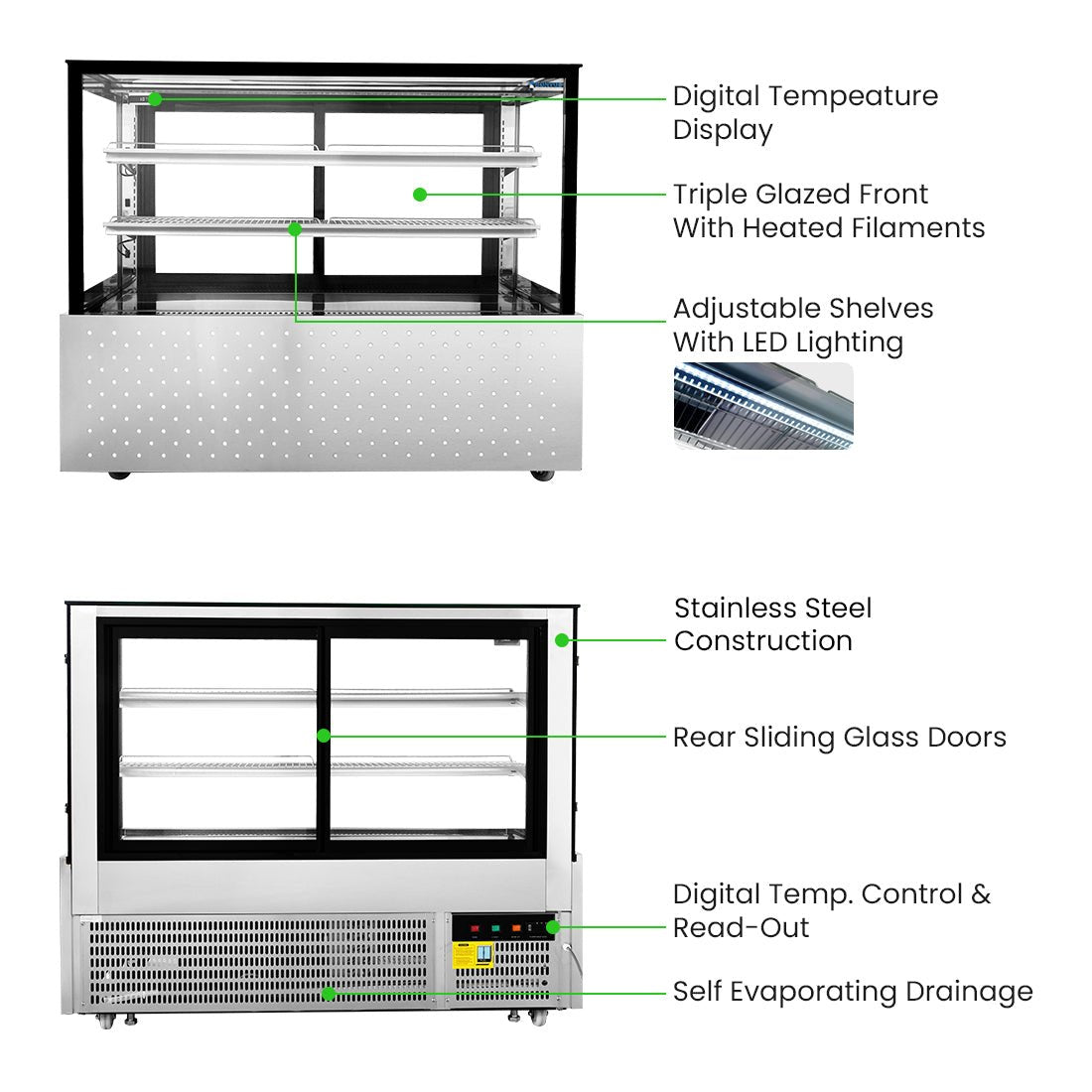 Bonvue Chilled Food Display SG150FA - 2XB - Commercial Kitchen Appliances