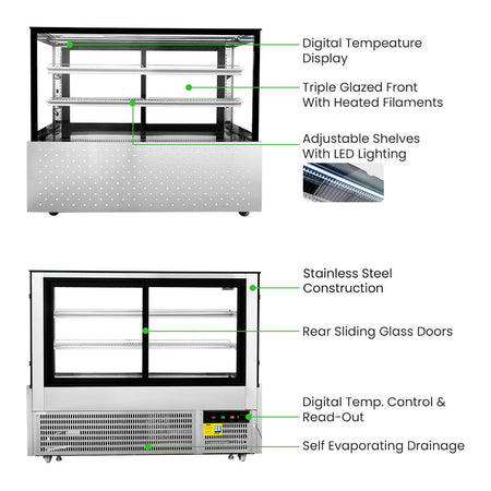 Bonvue Chilled Food Display SG150FA - 2XB - Commercial Kitchen Appliances