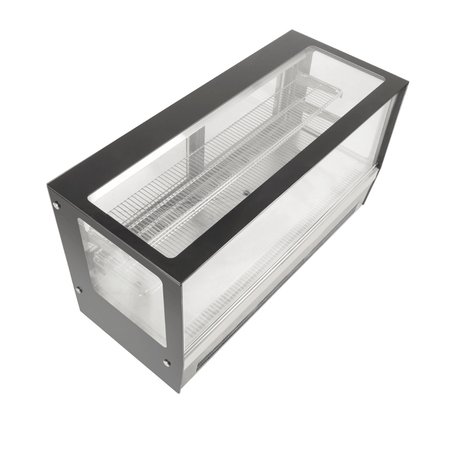 Bonvue Counter Top Square 2 Shelves Glass Cold Food Display GN - 1200RT - Commercial Kitchen Appliances