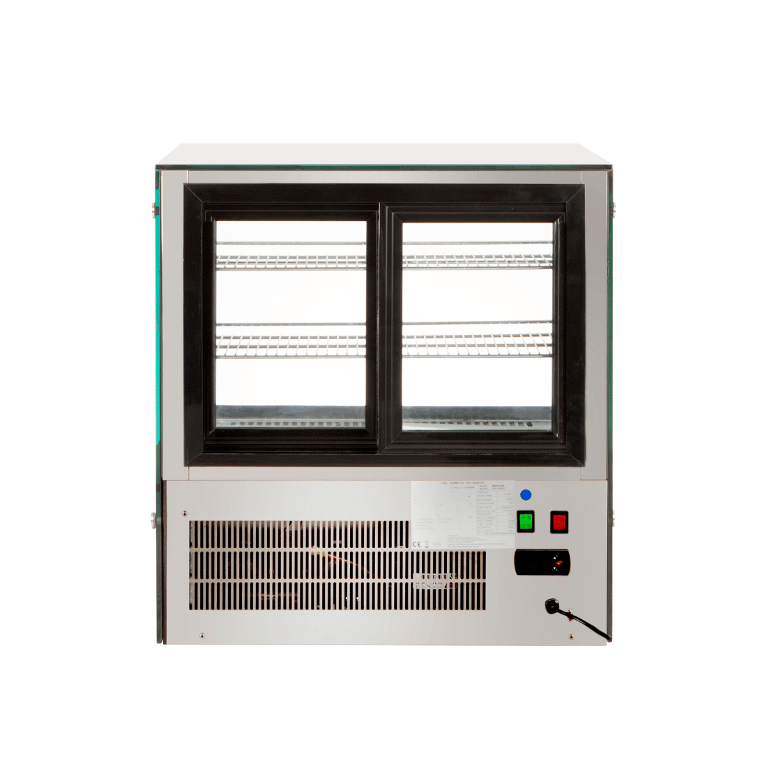 Bonvue Counter Top Square Glass Cold Food Display GN - 660RT - Commercial Kitchen Appliances