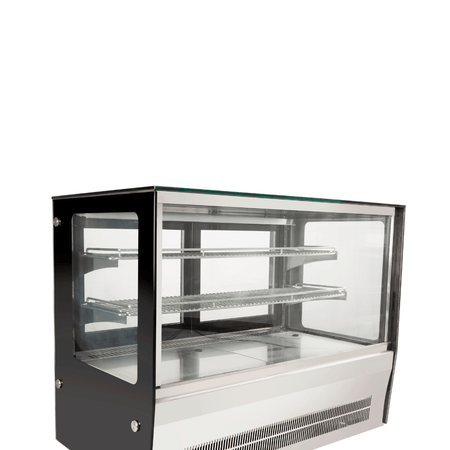 Bonvue Counter Top Square Glass Cold Food Display GN - 900RT - Commercial Kitchen Appliances