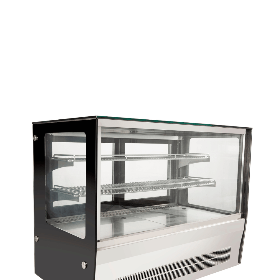 Bonvue Counter Top Square Glass Cold Food Display GN - 900RT - Commercial Kitchen Appliances