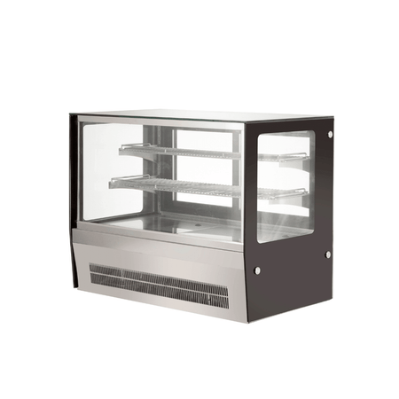 Bonvue Counter Top Square Glass Cold Food Display GN-900RT - Commercial Kitchen Appliances