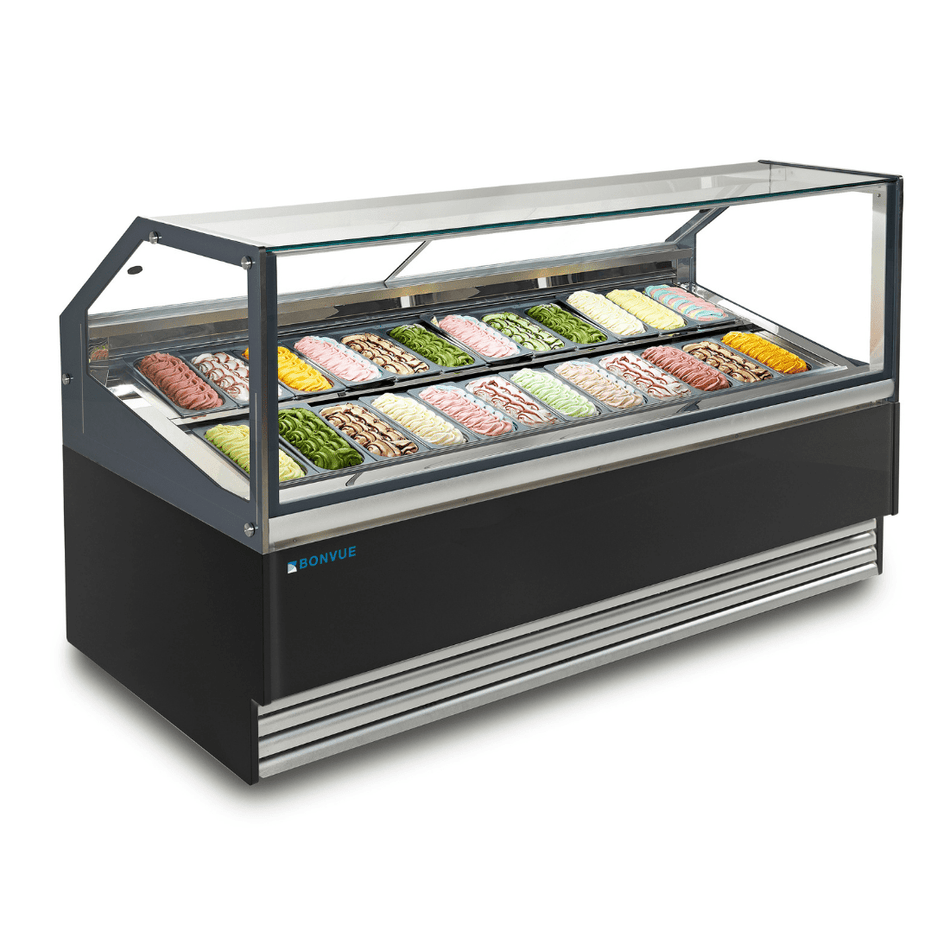 Bonvue Gelato / Ice Cream Display Showcase - SGD-24B - Commercial Kitchen Appliances