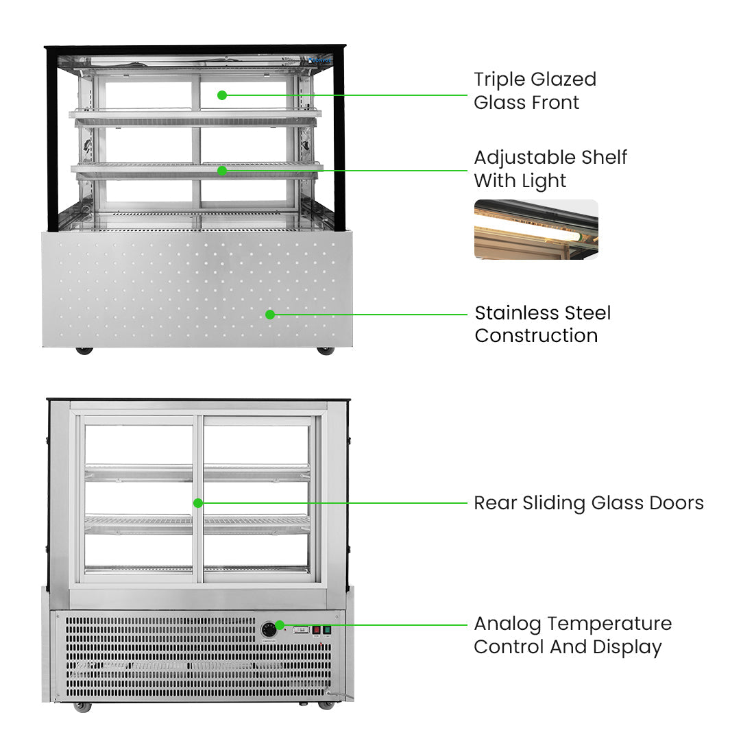 Bonvue Heated Food Display SG120FE - 2XB - Commercial Kitchen Appliances