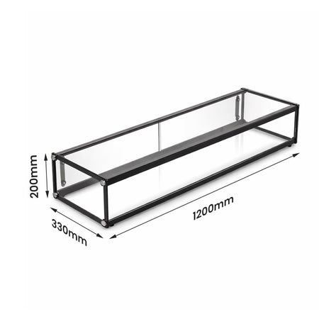 Bonvue AD1-1200 single-tier ambient showcase for cafes and bakeries