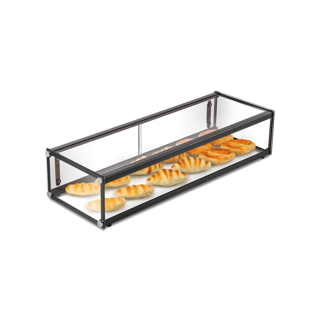 Bonvue AD1-900 ambient display showcase — front view of countertop glass cabinet