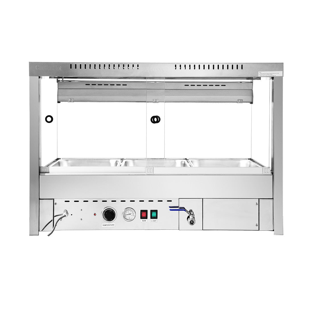 Bonvue Square Countertop Wet and Dry Bain Marie BM11SC - Commercial Kitchen Appliances