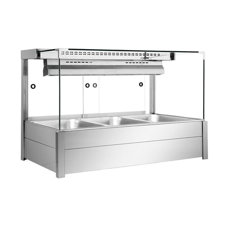 Bonvue Square Countertop Wet and Dry Bain Marie BM11SC - Commercial Kitchen Appliances