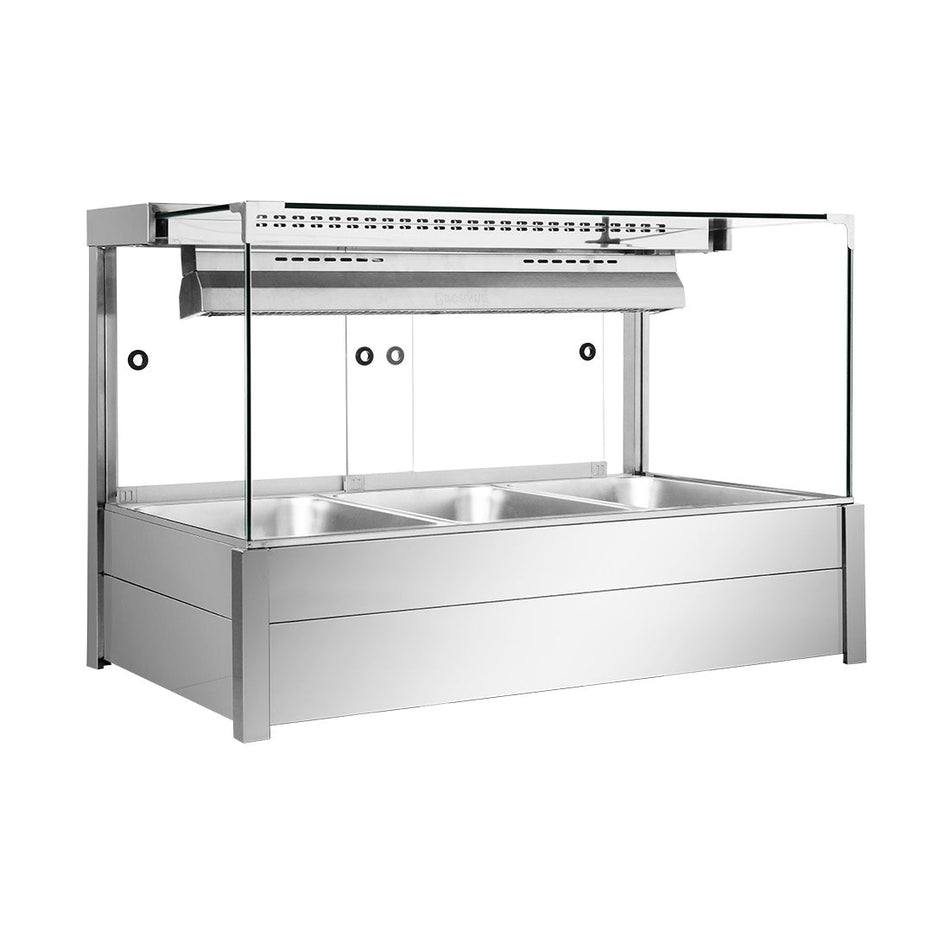 Bonvue Square Countertop Wet and Dry Bain Marie BM11SC - Commercial Kitchen Appliances