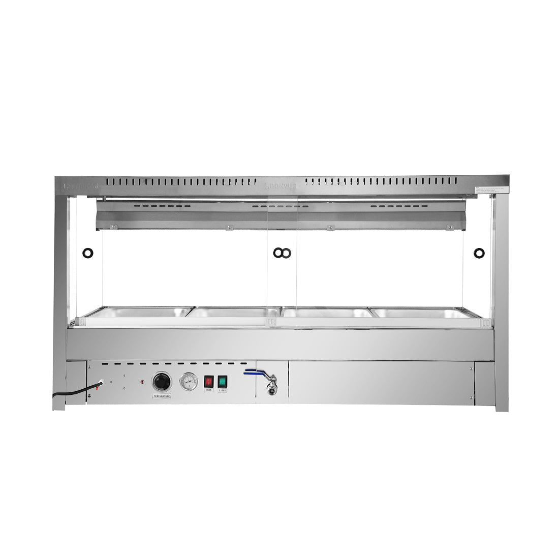 Bonvue Square Countertop Wet and Dry Bain Marie BM14SC - Commercial Kitchen Appliances