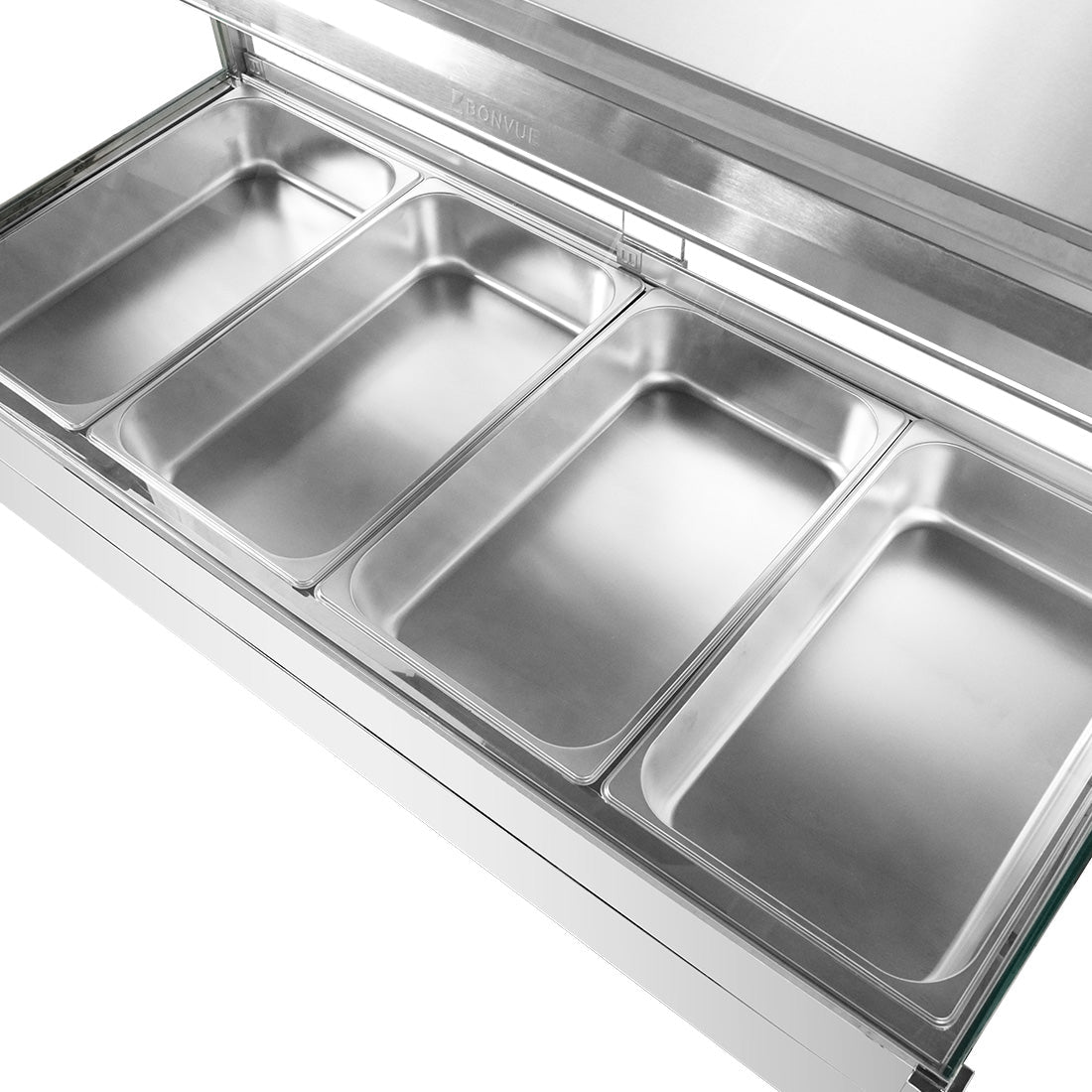 Bonvue Square Countertop Wet and Dry Bain Marie BM14SC - Commercial Kitchen Appliances