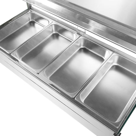 Bonvue Square Countertop Wet and Dry Bain Marie BM14SC - Commercial Kitchen Appliances