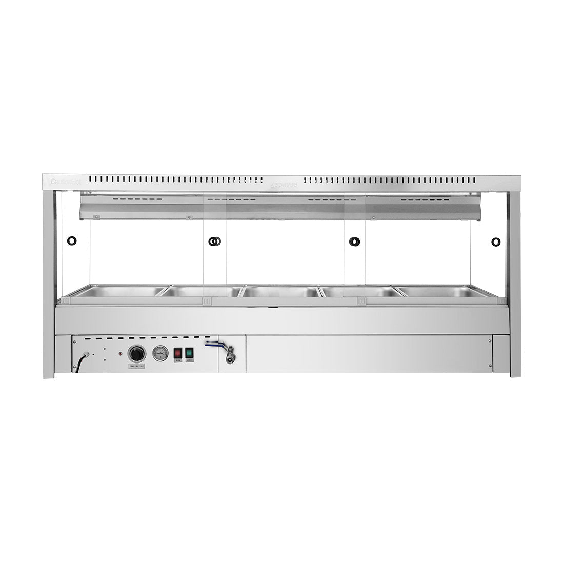 Bonvue BM17SC wet and dry bain marie — GN pan layout in the well