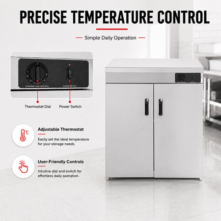 Bonvue Stainless Steel Double Cabinet Plate Warmer 120 Plates PW-DE - Commercial Kitchen Appliances