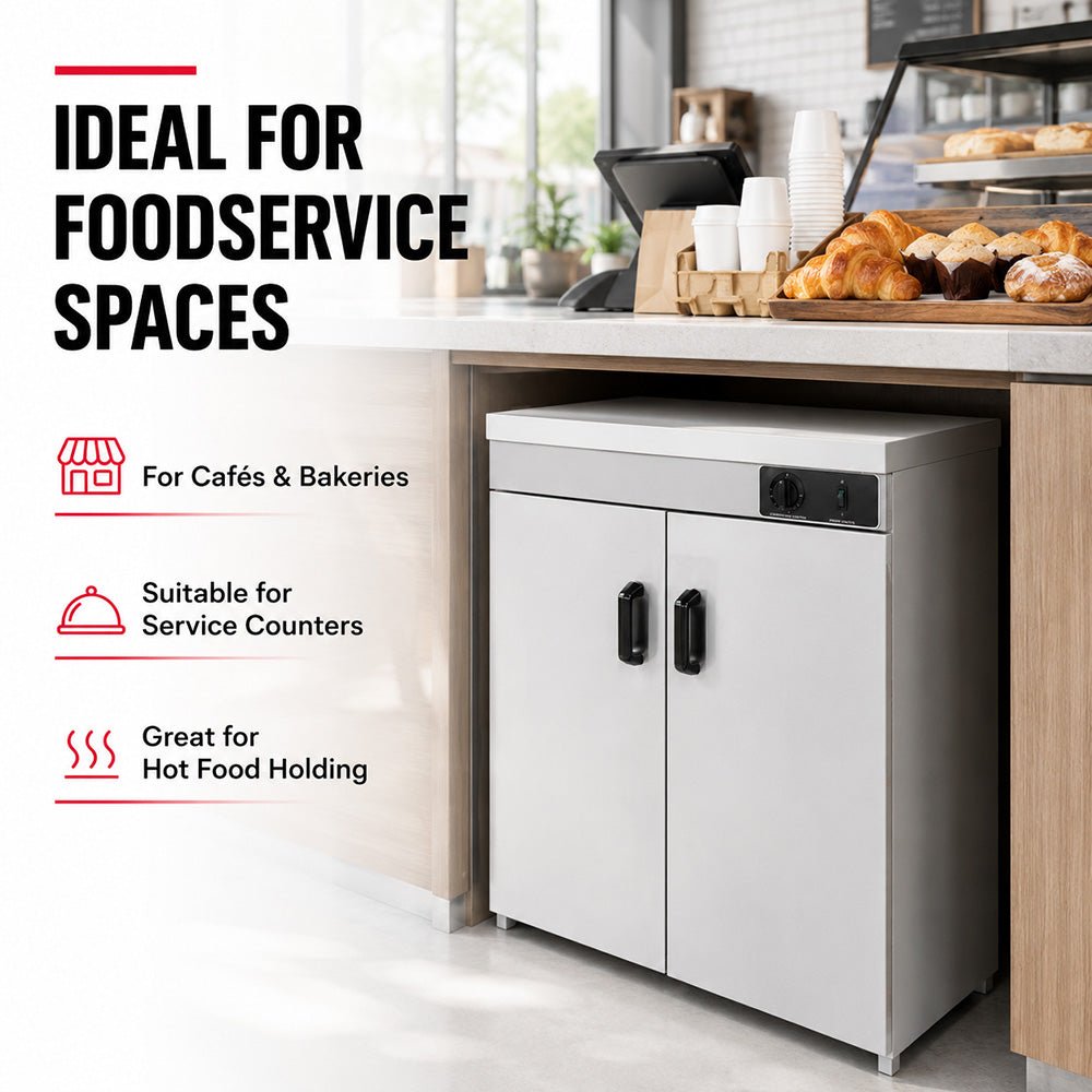 Bonvue Stainless Steel Double Cabinet Plate Warmer 120 Plates PW-DE - Commercial Kitchen Appliances