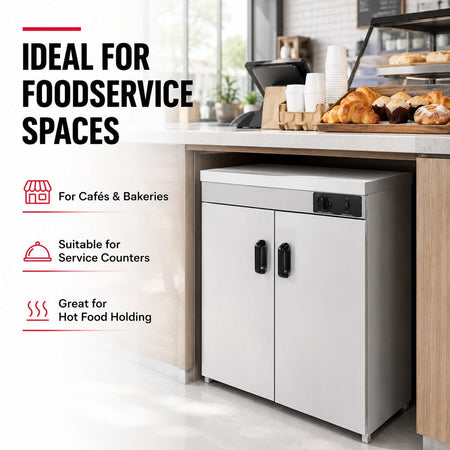 Bonvue Stainless Steel Double Cabinet Plate Warmer 120 Plates PW-DE - Commercial Kitchen Appliances