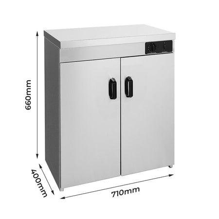 Bonvue Stainless Steel Double Cabinet Plate Warmer 120 Plates PW-DE - Commercial Kitchen Appliances