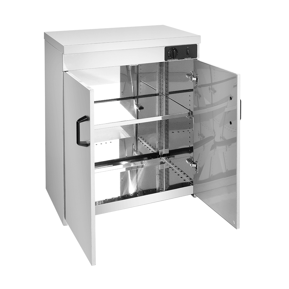 Bonvue Stainless Steel Double Cabinet Plate Warmer 120 Plates PW-DE - Commercial Kitchen Appliances