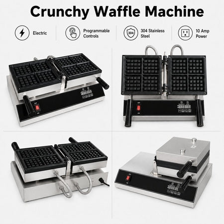 Boston Commercial Crunchy Waffle Machine CW2201B - D - Commercial Kitchen Appliances