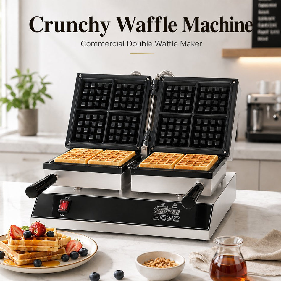 Boston Commercial Crunchy Waffle Machine CW2201B - D - Commercial Kitchen Appliances