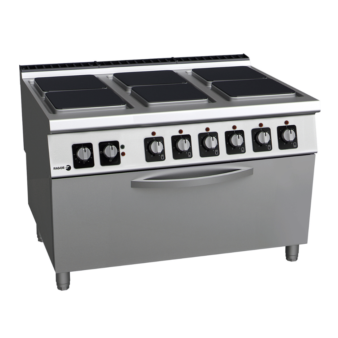 Fagor Kore 900 Series Electric 6 Burner with oven C - E961OP - Commercial Kitchen Appliances