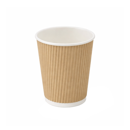 PakMax Kraft 16 oz Corrugated Hot Paper Cup CHPC-90-16K Carton of 500 - supplier image 1