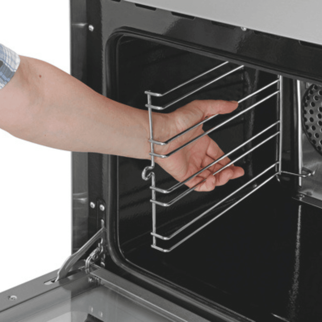 Convect Max YXD-1DI convection oven — side view with benchtop footprint