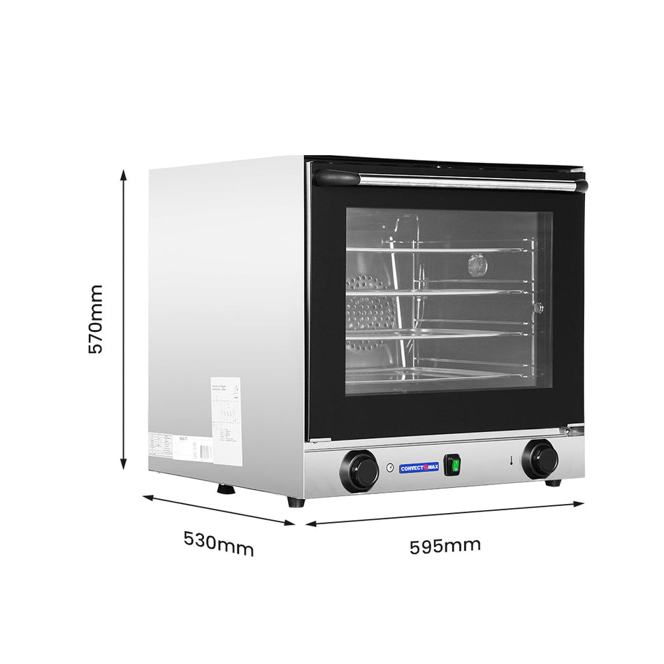 Convect Max YXD-1DI convection oven — stainless front view