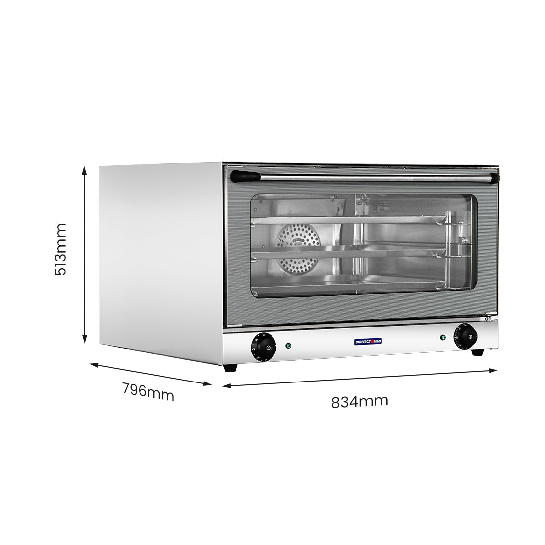 ConvectMax Heavy Duty Stainless Steel 240V/15A Convection Oven YXD - 8A - 3E - Commercial Kitchen Appliances