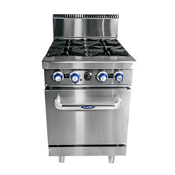 Cookrite 4 Burner With Oven W610 X D790 X H1165 - Commercial Kitchen Appliances