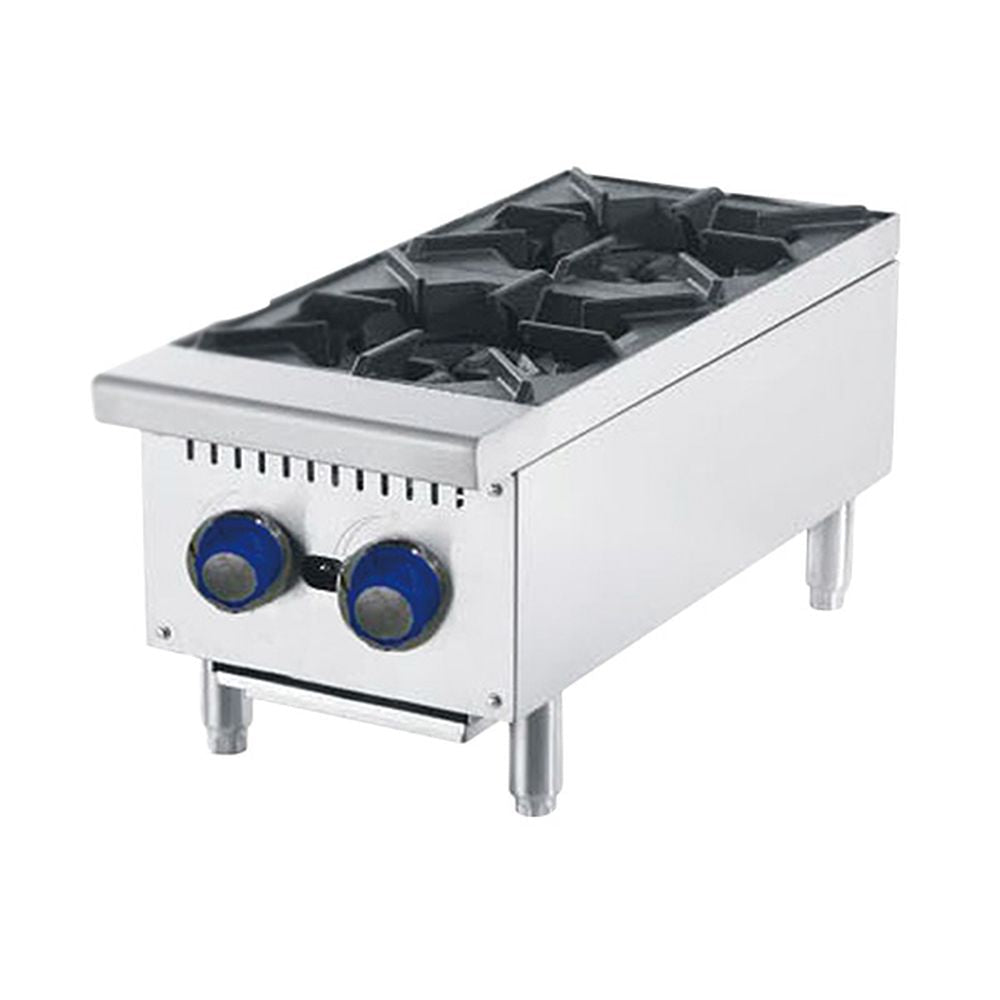 CookRite Countertop Gas 2 Burner Cooktops ATHP - 12 - 2 - Commercial Kitchen Appliances