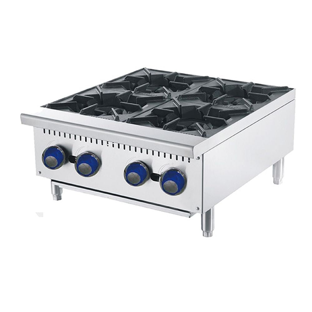 CookRite Countertop Gas 4 Burner Cooktops ATHP - 24 - 4 - Commercial Kitchen Appliances