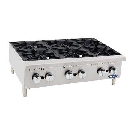 CookRite Countertop Gas 6 Burner Cooktops ATHP - 36 - 6 - Commercial Kitchen Appliances