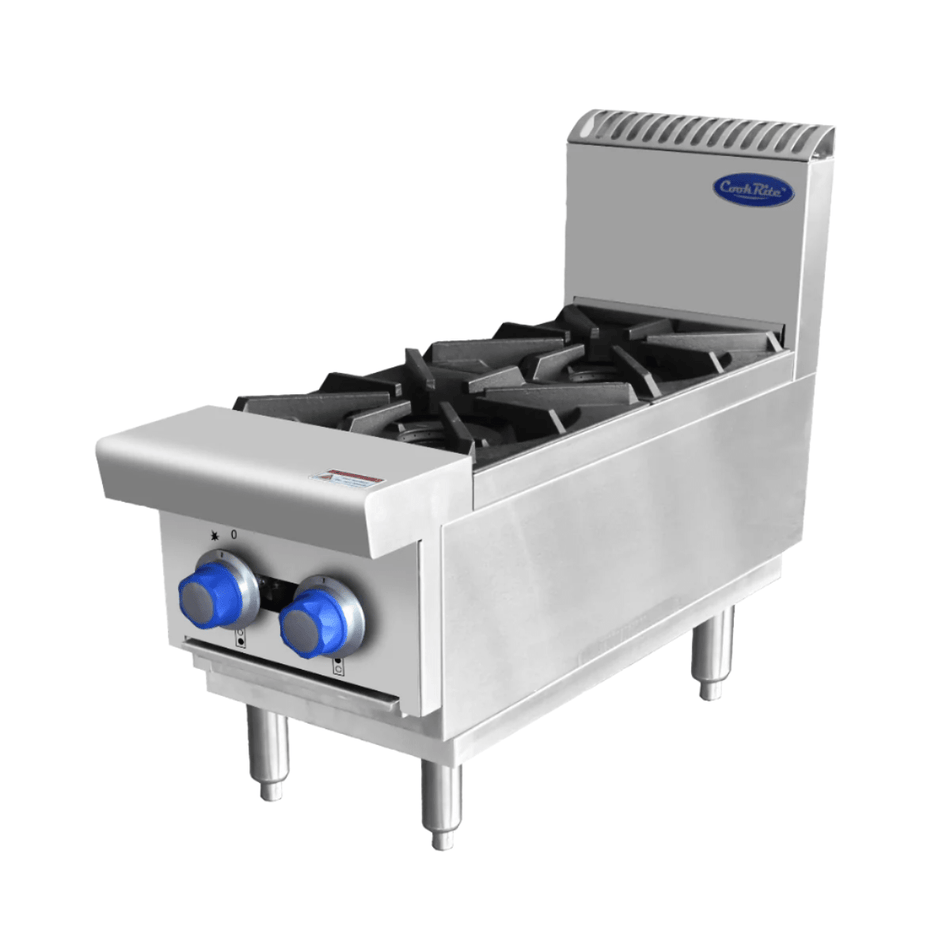 CookRite Countertop Gas Cooktop 2 Burners Stove AT80G2B - C - Commercial Kitchen Appliances