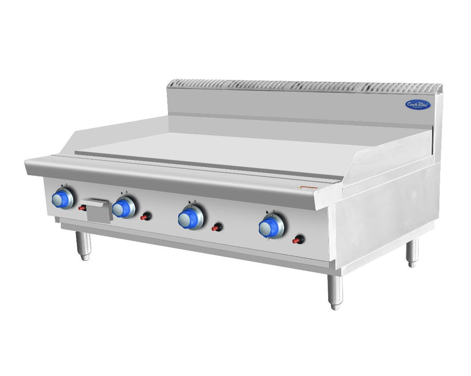 CookRite Countertop Gas Griddle 1200mm Cooktop NG AT80G12G - C - Commercial Kitchen Appliances