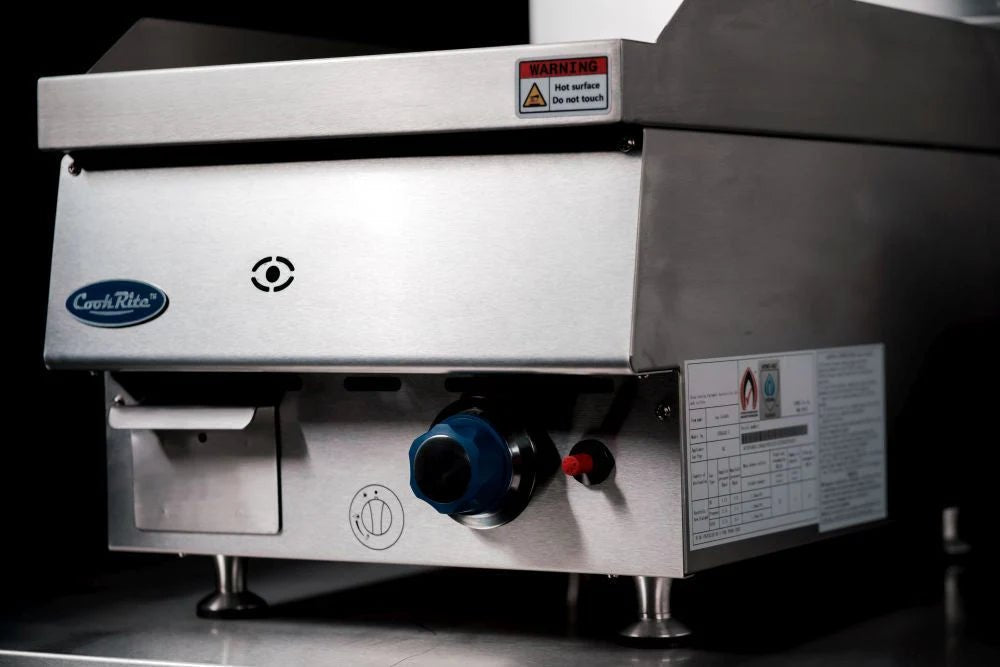 CookRite Countertop Gas Griddle 400mm Hotplate NG AT65G4G - C - NG - Commercial Kitchen Appliances