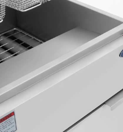 CookRite Freestanding 4 Tubes Gas Deep Fryer ATFS - 50 - Commercial Kitchen Appliances