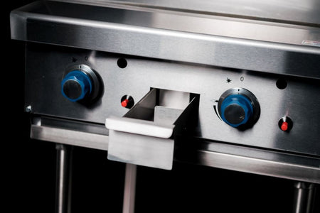 CookRite Freestanding 600mm Gas Griddle Hotplate with Stand AT80G6G - F - Commercial Kitchen Appliances
