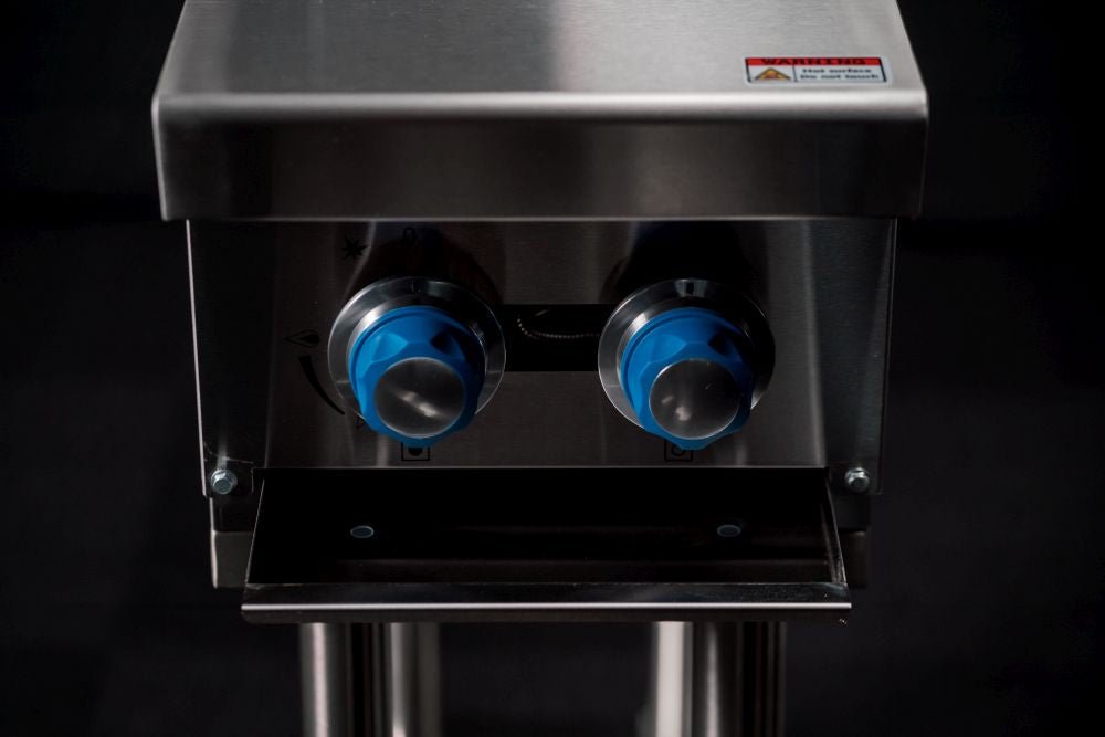 CookRite Freestanding Gas Cooktop 2 Burners Stove with Stand NG AT80G2B - F - Commercial Kitchen Appliances