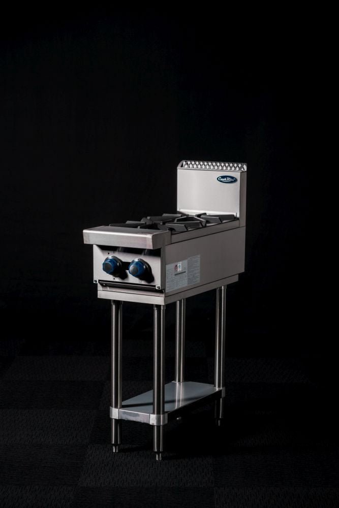 CookRite Freestanding Gas Cooktop 2 Burners Stove with Stand NG AT80G2B - F - Commercial Kitchen Appliances