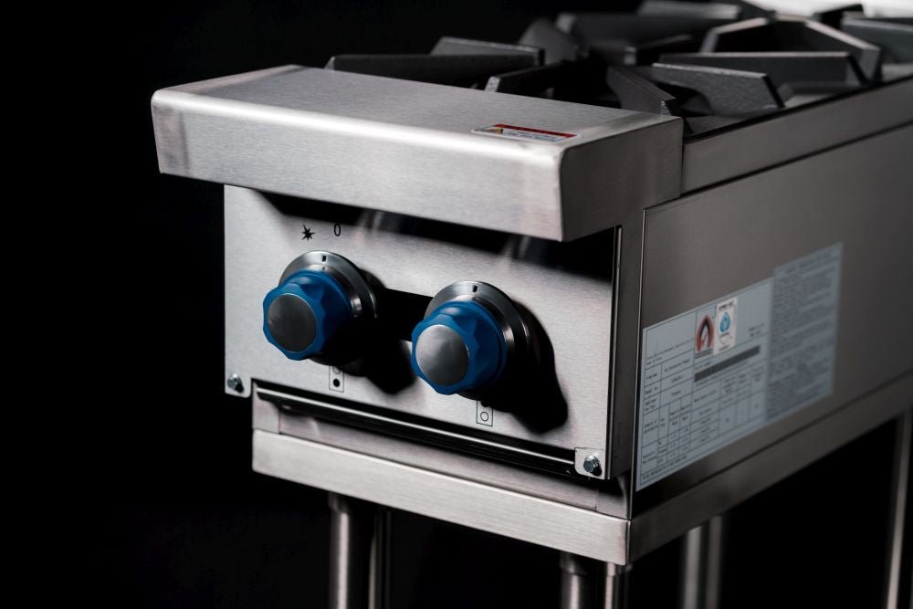 CookRite Freestanding Gas Cooktop 2 Burners Stove with Stand NG AT80G2B - F - Commercial Kitchen Appliances