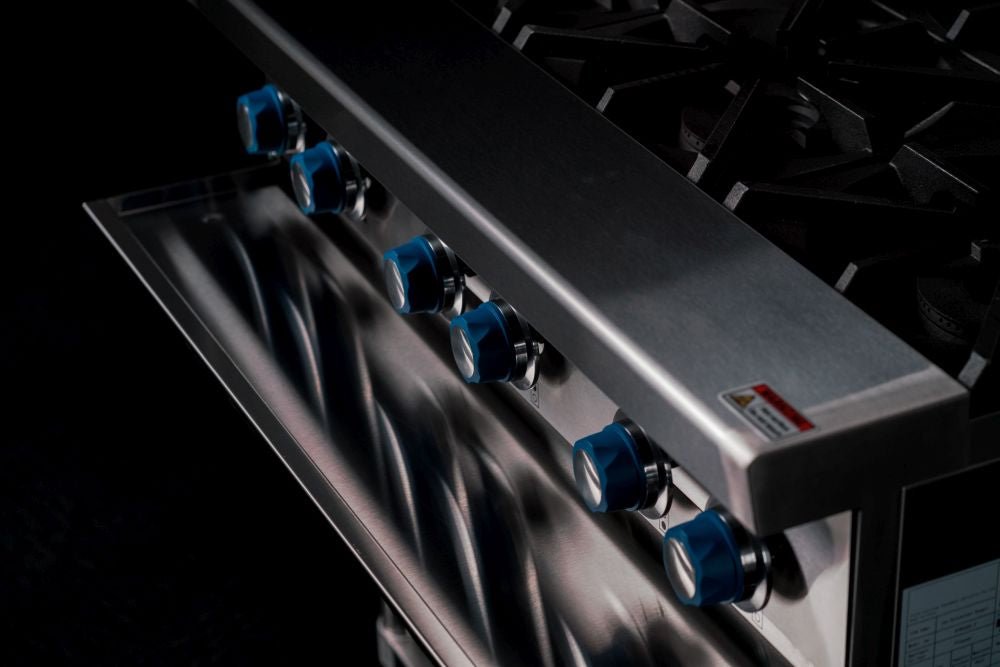 CookRite Freestanding Gas Cooktop 6 Burners Stove with Stand AT80G6B - F - Commercial Kitchen Appliances